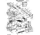 GE MSX24XLB freezer section diagram