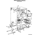 GE MSX22GLK freezer section diagram