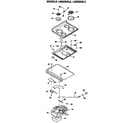 GE L3B325GL3 cooktop diagram