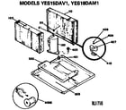 GE YES15DAV1 base pan assembly diagram