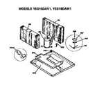 GE YES15DAV1 base pan assembly diagram