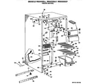 GE MSX22GLL freezer section diagram