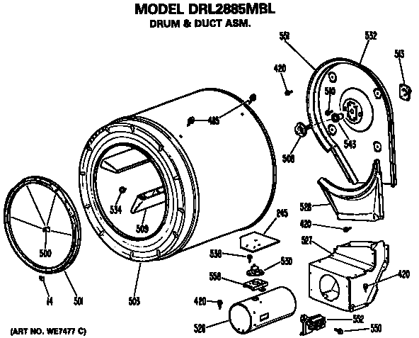 Drum and duct