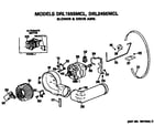 GE DRL2455MCL blower and drive diagram