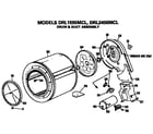GE DRL2455MCL drum and duct diagram