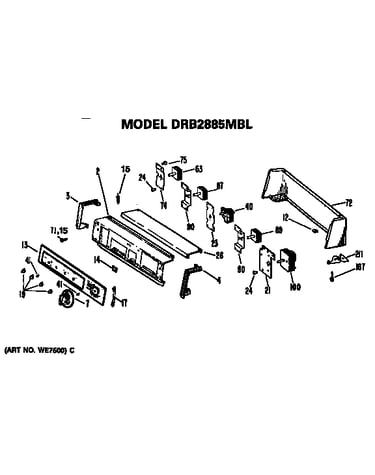 Backsplash for drb2885mbl