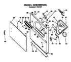 GE DRB2885MBL cabinet diagram