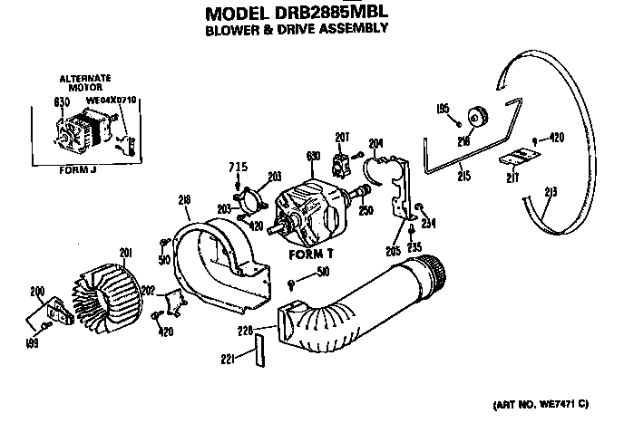 Blower and drive
