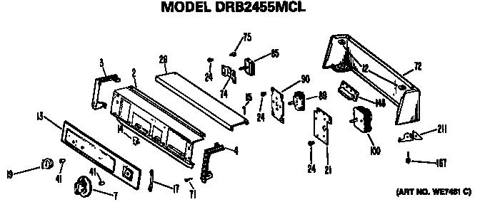 Backsplash for drb2455mcl