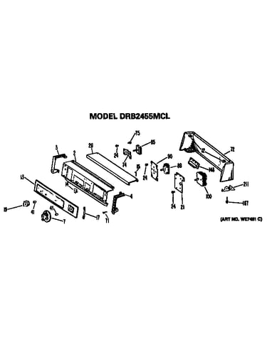 Backsplash for drb2455mcl
