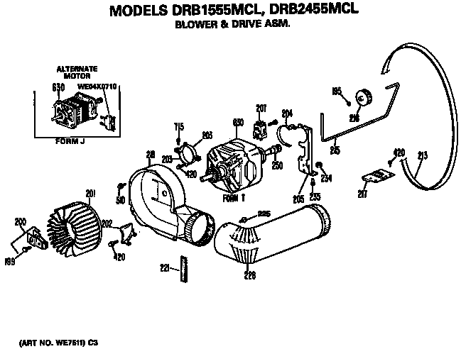 Blower and drive