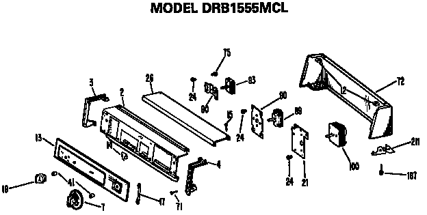 Backsplash for drb1555mcl