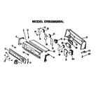 GE DRB2885MAL backsplash diagram