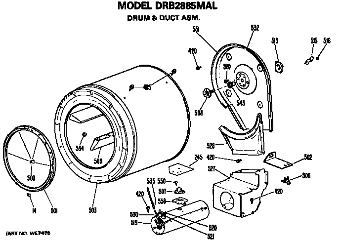 Drum and duct