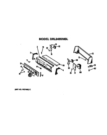 Backsplash for drl2455mbl