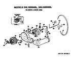 GE DRL1555MBL blower and drive diagram