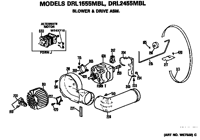 Blower and drive