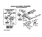 GE DRL1555MBL gas valve and burner diagram
