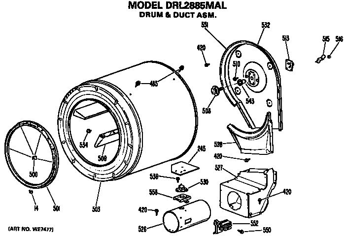 Drum and duct