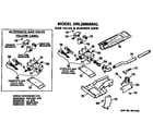 GE DRL2885MAL gas valve and burner diagram