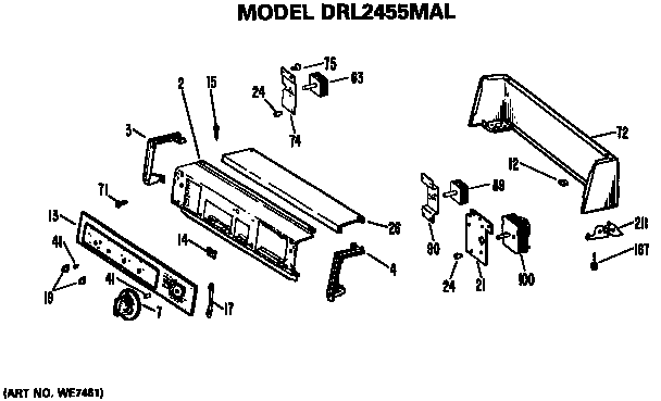 BACKSPLASH FOR DRL2455MAL