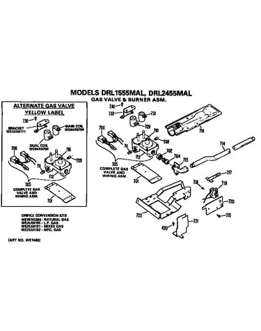 Gas valve and burner