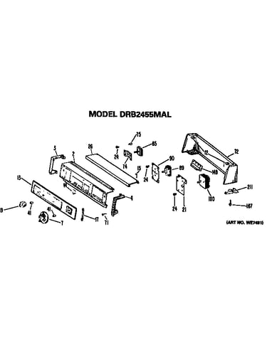 Backsplash for drb2455mal