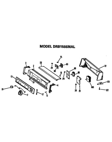 Backsplash for drb1555mal