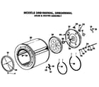 GE DRB2455MAL drum and heater diagram