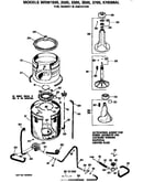 Tub, basket and agitator