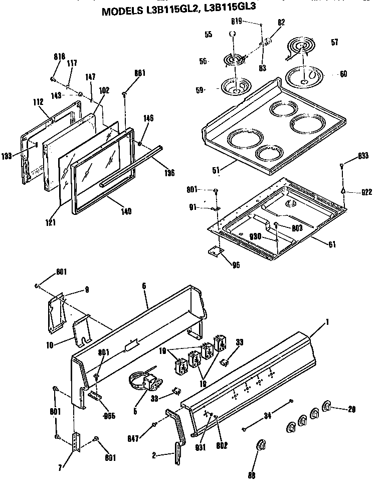 Top/door and controls