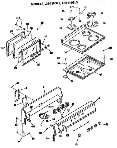 Top/door and controls