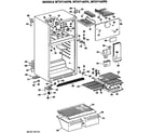 GE MTXY14CPDRWH cabinet diagram
