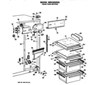 GE MSE20GMA refrigerator shelves diagram