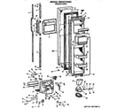 GE MSX27DMA freezer door diagram