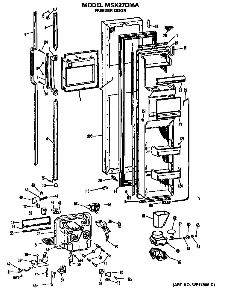 Freezer door