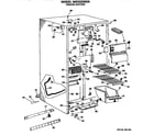 GE MSX22GMA freezer section diagram