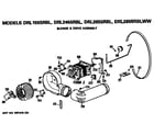 GE DRL1555RBL blower and drive diagram