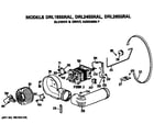 GE DRL2455RAL blower and drive diagram