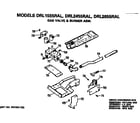 GE DRL2655RALWW gas valve and burner diagram