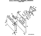 GE DRB2455RAL cabinet front diagram