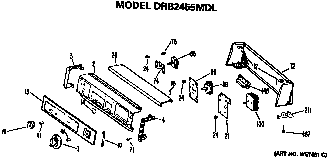 Backsplash for drb2455mdl
