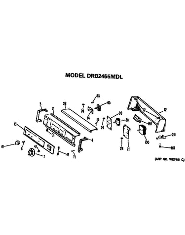 Backsplash for drb2455mdl