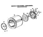 GE DRB1555MDL drum and heater diagram