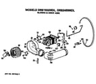 GE DRB2455MDL blower and drive diagram
