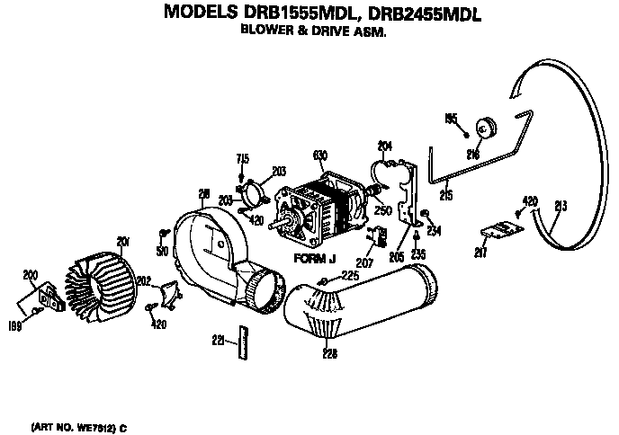 Blower and drive