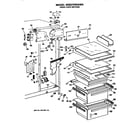 GE MSE27HRAWH fresh food section diagram