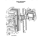 GE MSE27HRAWH fresh food door diagram