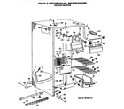 GE MSX20EASAAD freezer section diagram