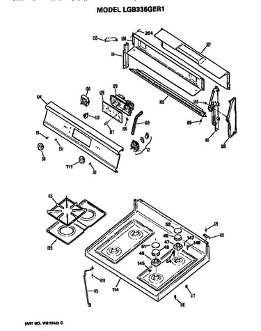 Cooktop and backsplash